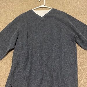 mens gray sweater